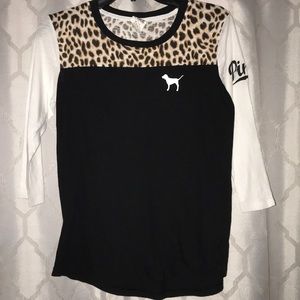 PINK quarter sleeve shirt